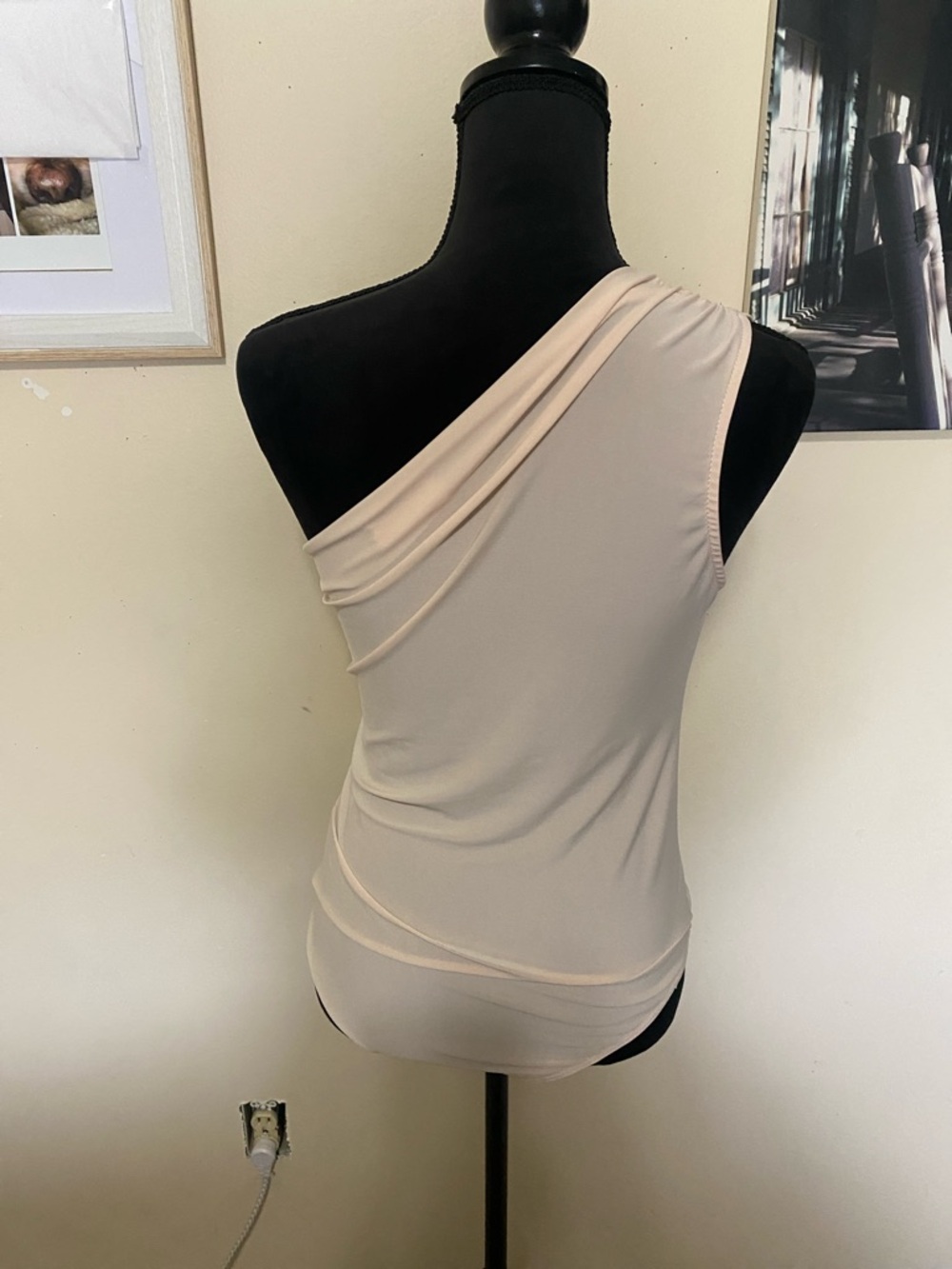 Heatherly One-Shoulder Nude/Cream/Light Pink Bodysuit - Picture 2 of 2